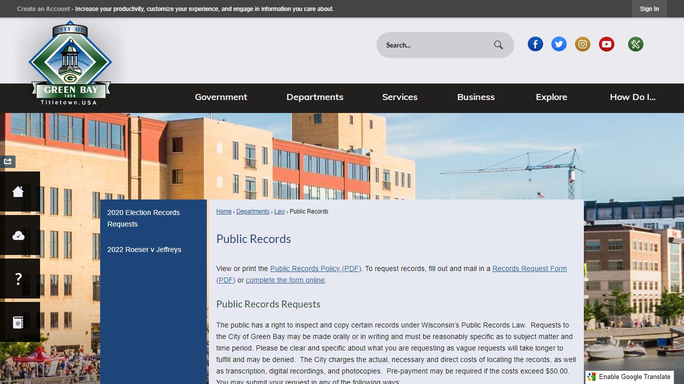 Public Records | Green Bay, WI